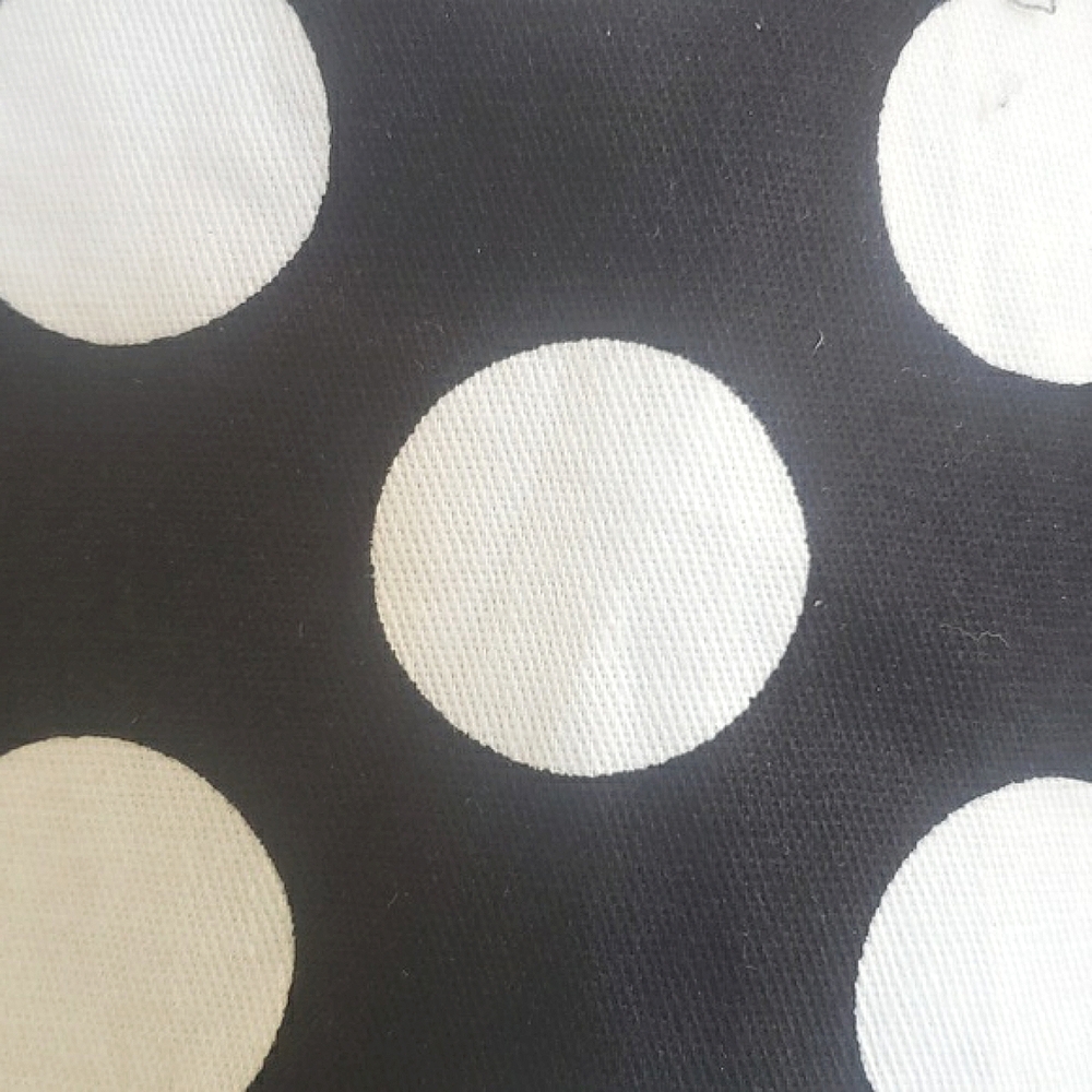 Vintage Black White Polka Dot Cotton A-Line Pleated Skirt Retro Classic XXL - Picture 5 of 8